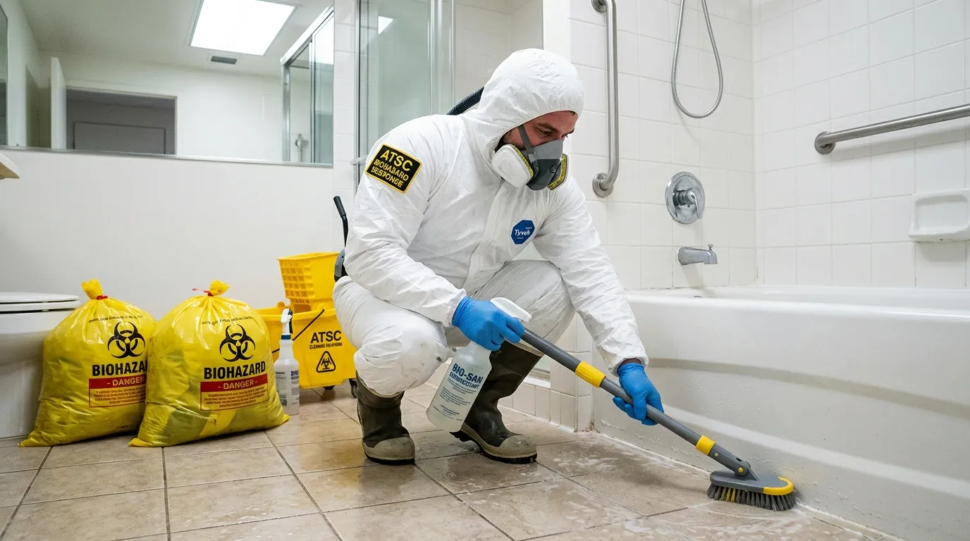 Decontamination equipment deployed for Blood Cleanup in Warren Township